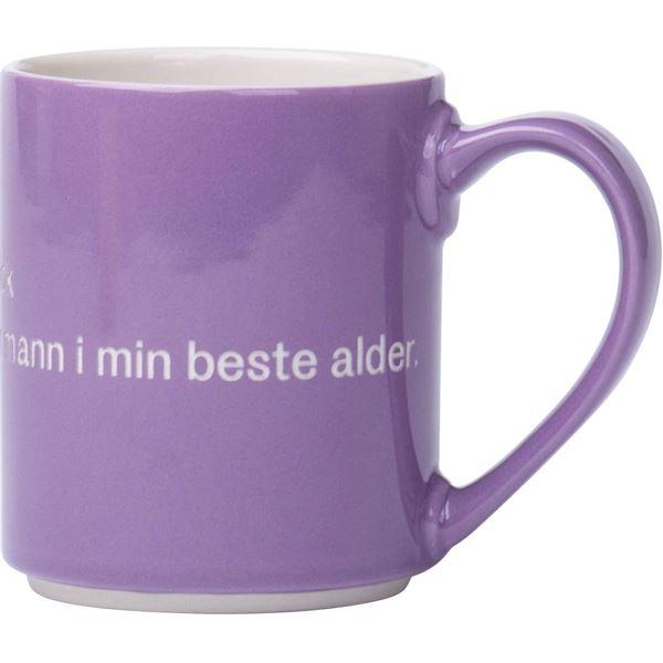 Lindgren krus "Jeg er en vakker" 35 cl lilla