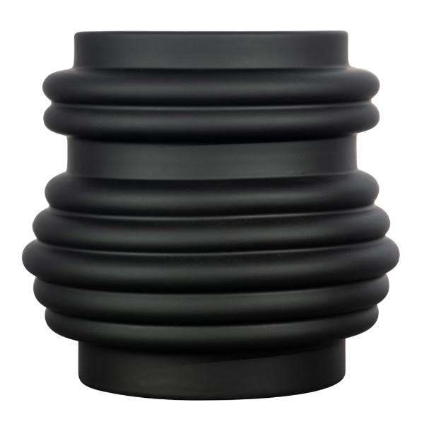 Mila vase 26,5x25 cm svart