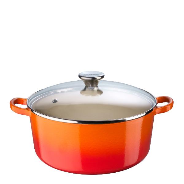 Gryte med glasslokk 4,2L volcanic