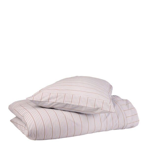 Bedding Collection dynetrekk 140x220+50x70 cm sand stripes