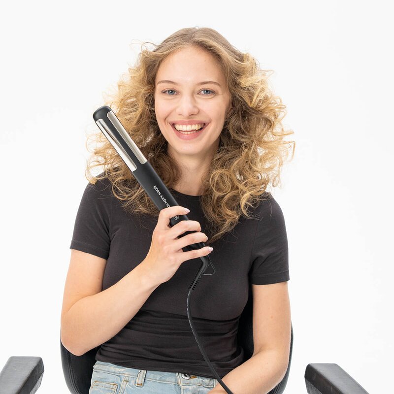 Björn Axèn Straight & Curl Pro rettetang 3128 svart/krom