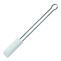 Slikkepott smal L26 cm stål/hvit