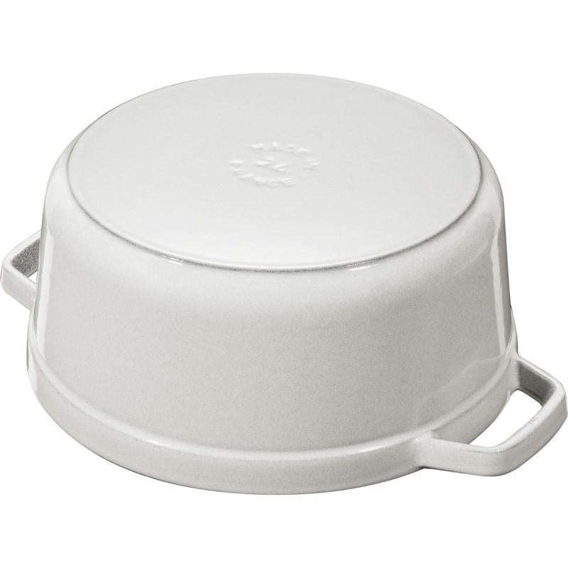 La Cocotte rund gryte 28 cm 6,7L hvit