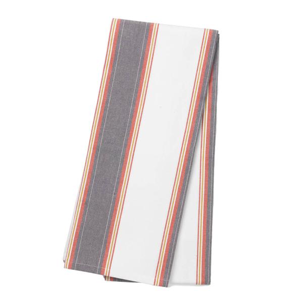 Duk 140x320 cm large stripes hvit/rød