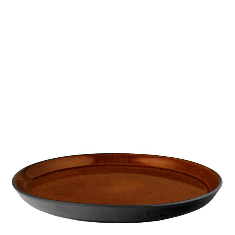 Gastro tallerken 27 cm svart/amber