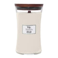 Hourglass duftlys stor white teak