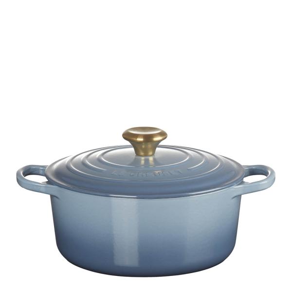 Signature rund gryte 4,2L chambray/gull
