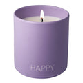 Favourite duftlys HAPPY 8x8,7 cm lilla