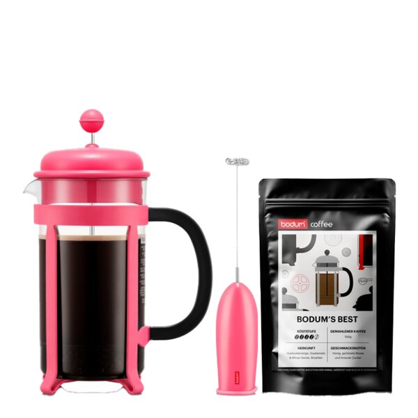 Java kaffesett 3 deler rosa
