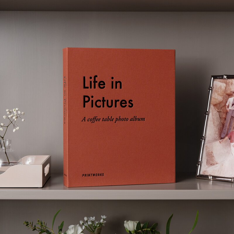Fotoalbum life in pictures oransje