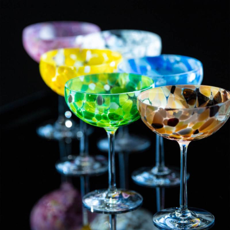 Swirl champagneglass 22 cl grønn