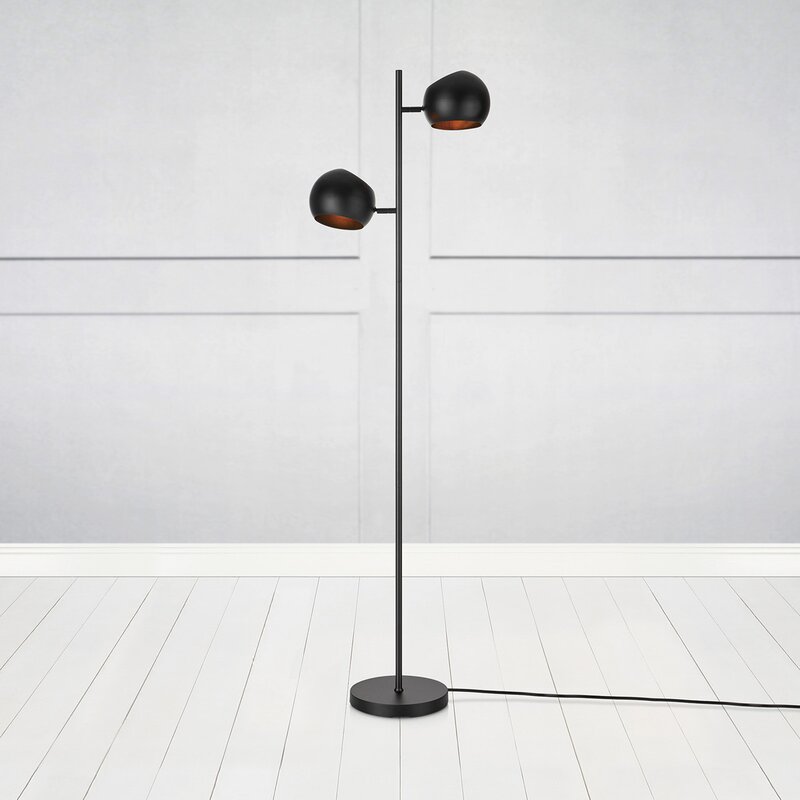 Edgar gulvlampe 145 cm svart