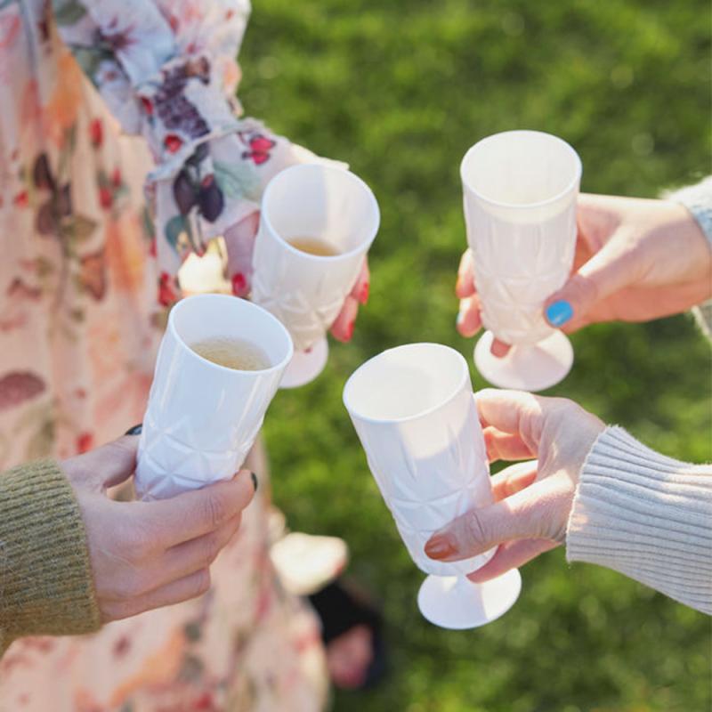 Juni piknik glass på stett 20 cl 4 stk