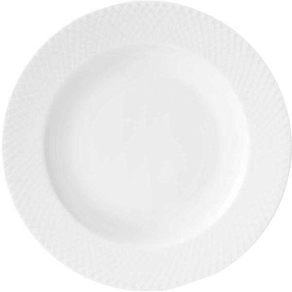 Rhombe dyp tallerken 23 cm hvit