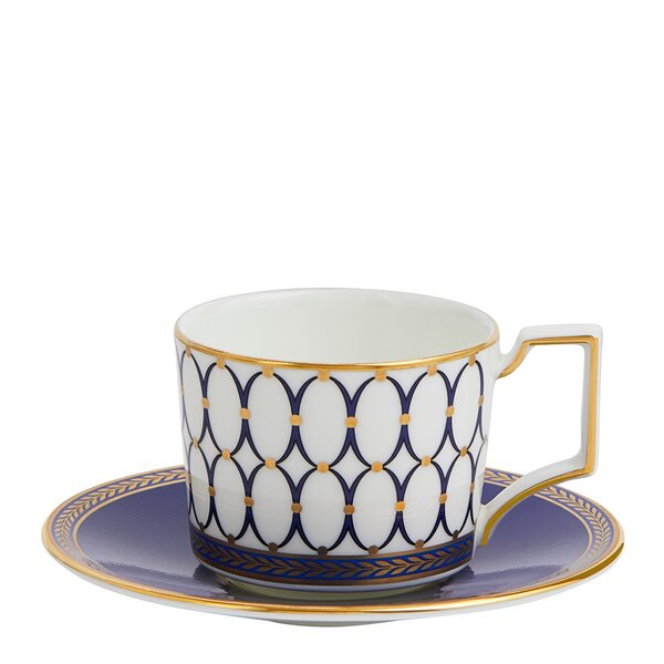 Renaissance Gold kaffekopp & asjett