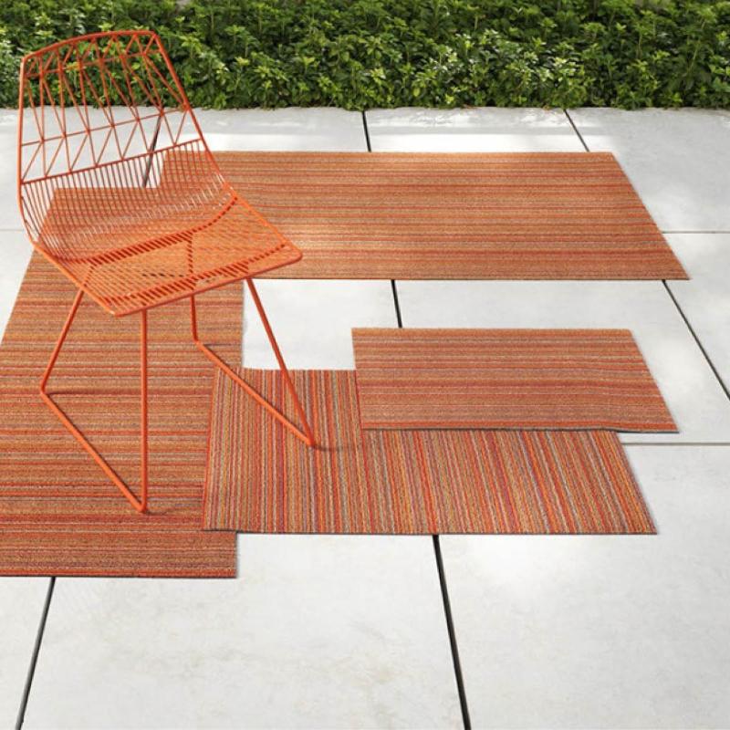 Skinny Stripe dørmatte 61x91 cm orange