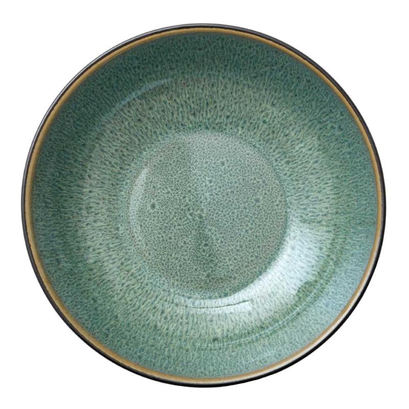 Pastaskål 20 cm svart/grønn