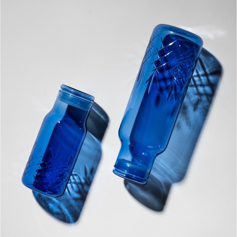 Crispy vannkaraffel small 50 cl blue
