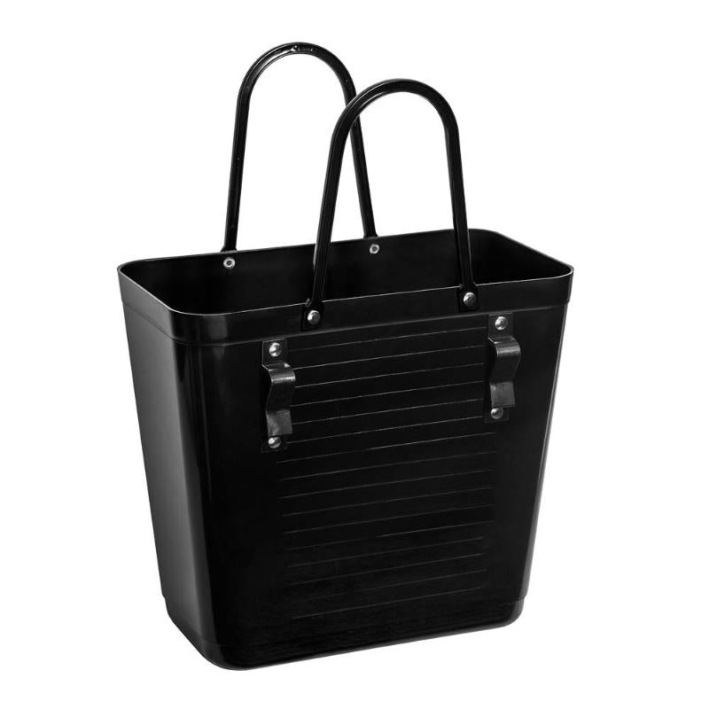 Recycled Plastic veske høy 14L med sykkelfeste svart