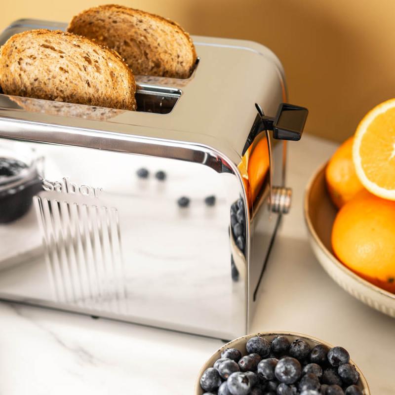 Ultimate dobbel brødrister 230V/1000W stål/blank
