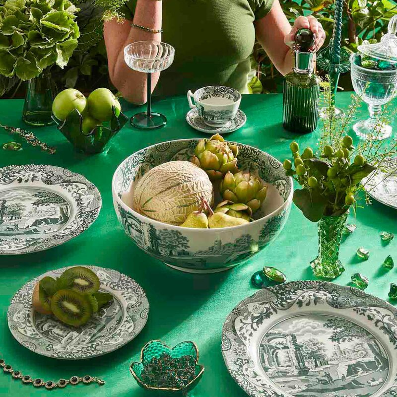 Heritage Green Italian rund skål 27,5 cm