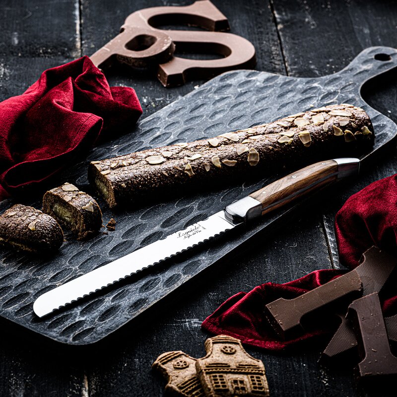 Brødkniv 35 cm olive