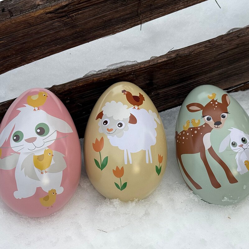 Påskeegg 10x15 cm Lam gul