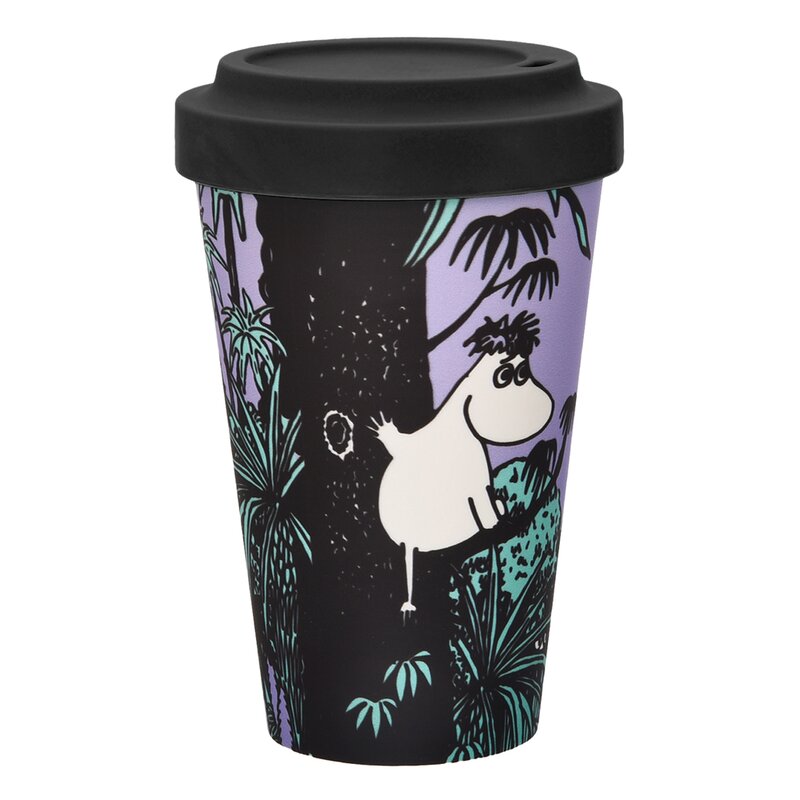 Mummi reisekopp 45 cl Mummitroll jungel lilla