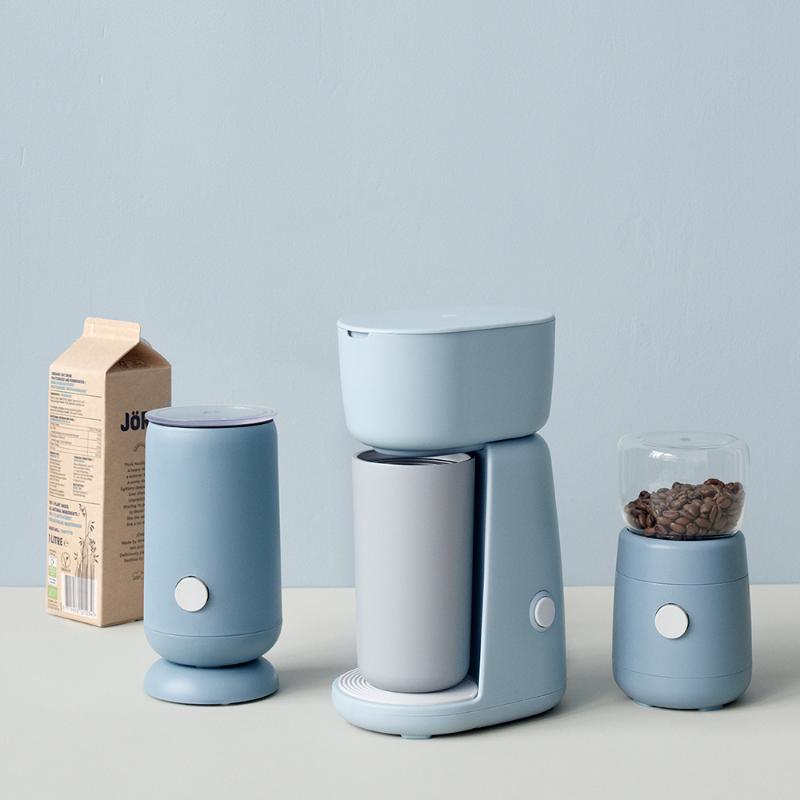 FOODIE elektrisk melkeskummer dusty blue
