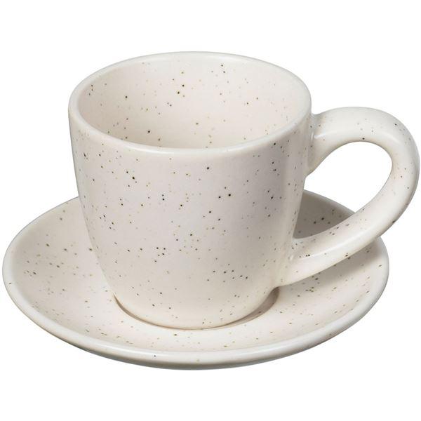 Nordic Vanilla espressokopp m/fat 5 cl kremhvit