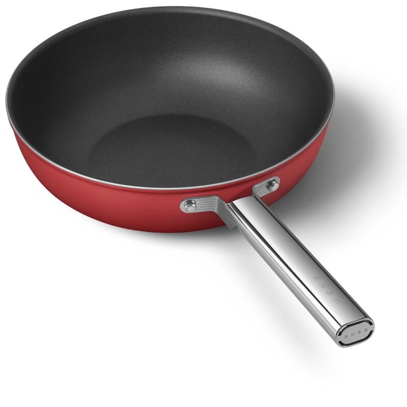 Wokpanne 30 cm rød