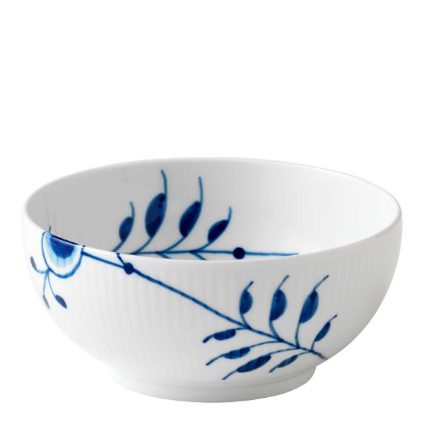 Blå Mega Riflet skål 15 cm