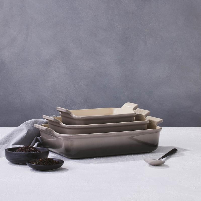 Heritage rektangulær ildfast form 32 cm flint