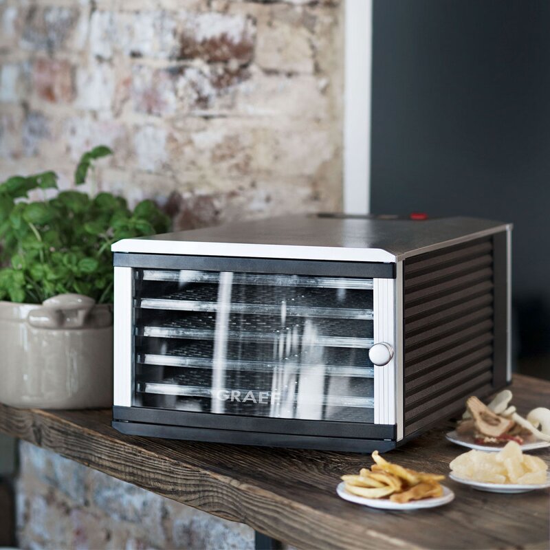 Dehydrator DA506 6 plater stål/svart