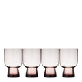 Sorrento vannglass 30 cl 4 stk pink