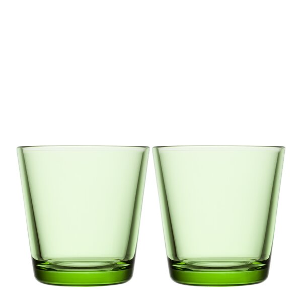 Kartio glass 21 cl 2 stk eplegrønn