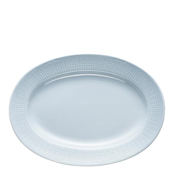 Swedish Grace ovalt fat 32 cm is/grå