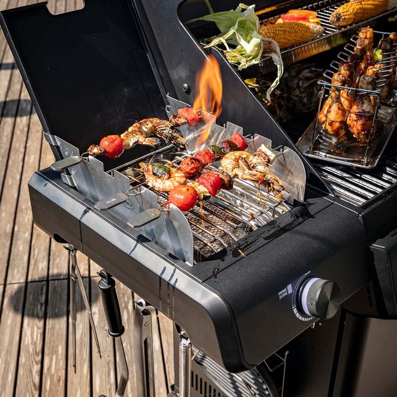 AllFlame Hero 6 gassgrill 28000W svart