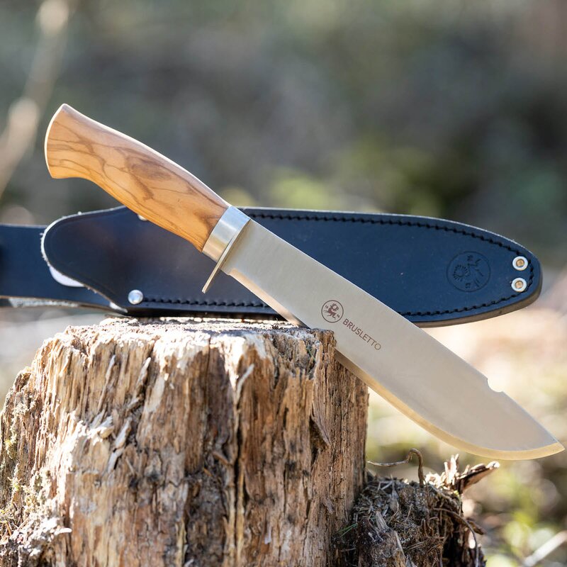 Villmarka stor kniv 36 cm oliventre