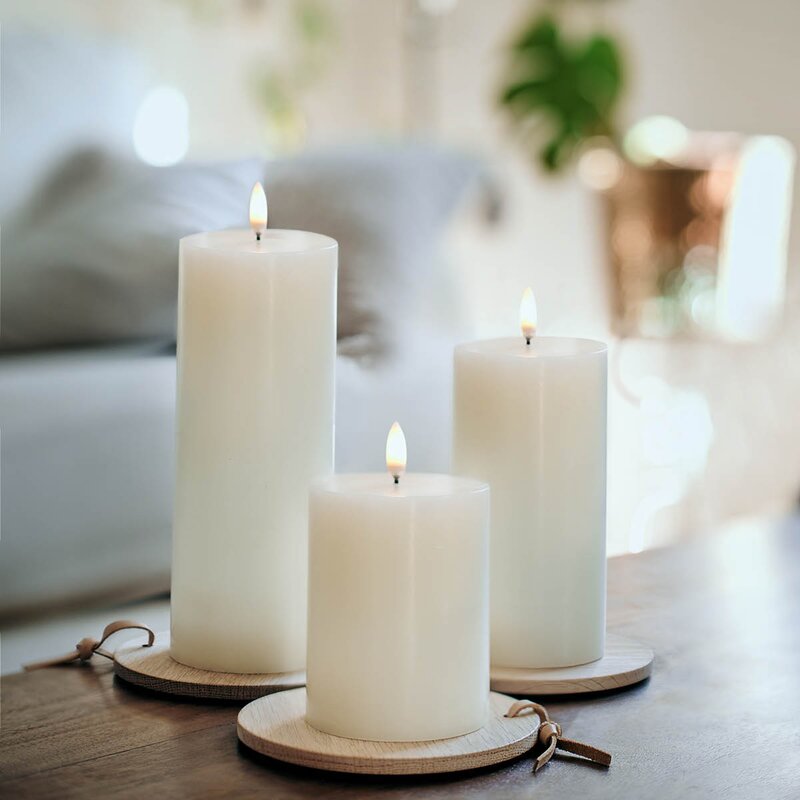 LED kubbelys 10x8 cm nordic white