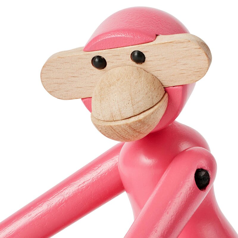 Apekatt mini 9,5 cm rosa