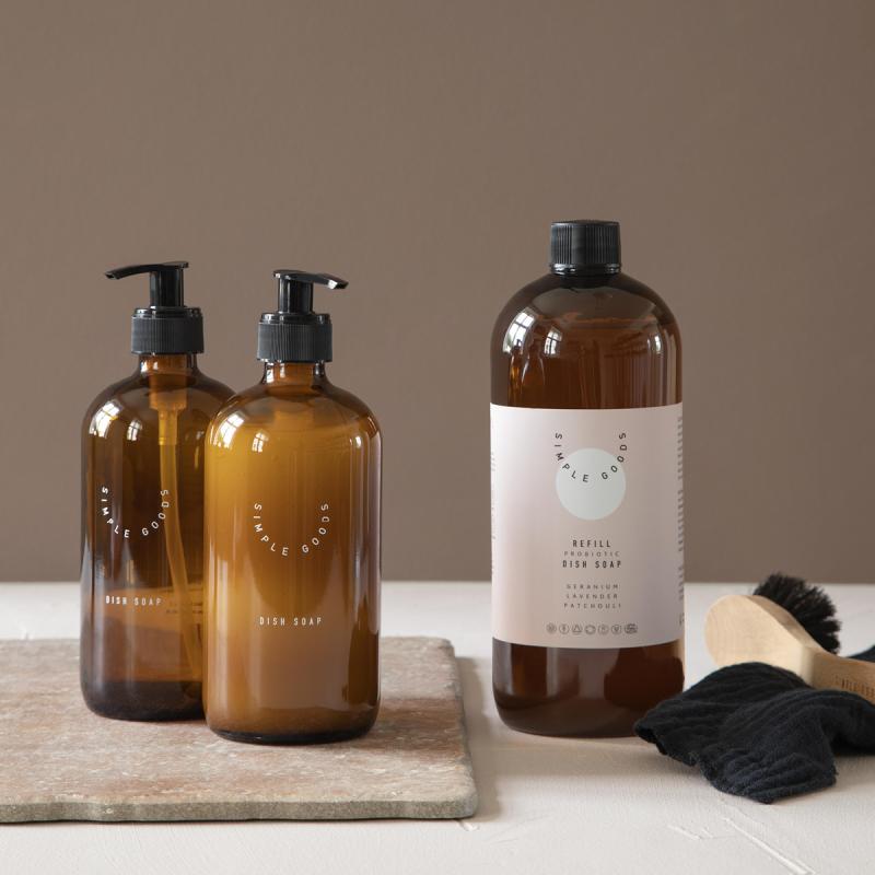 Geranium refill oppvasksåpe 1000 ml lys rosa