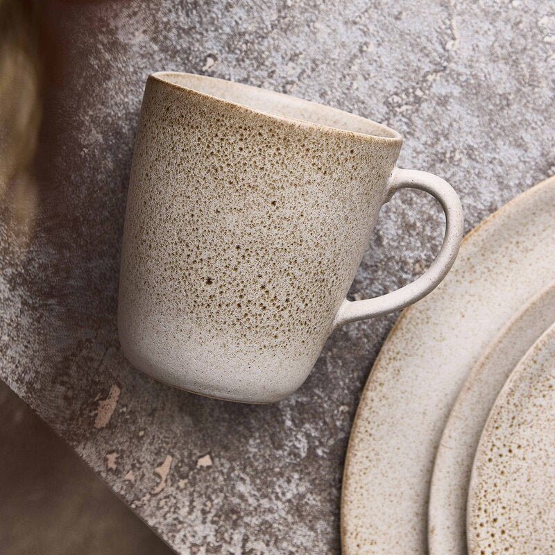 RAW krus med hank 35 cl sandy beige