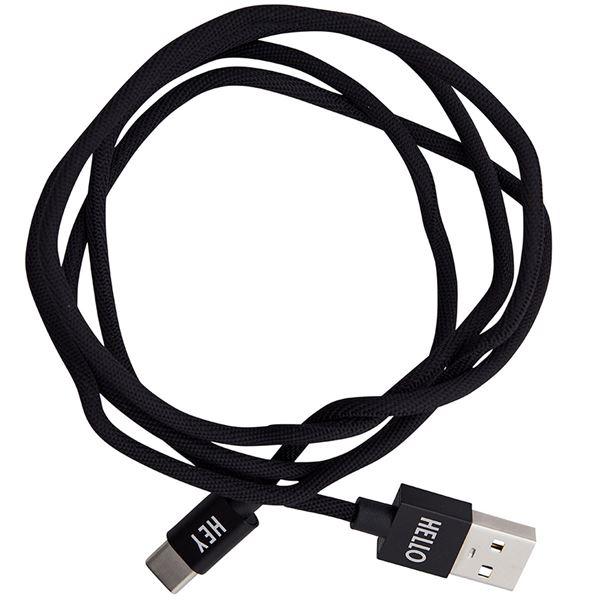 Tech kabel lightning 1m svart