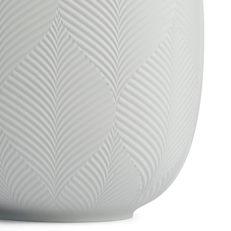 Jasper Folia rund vase 22,5 cm duegrå