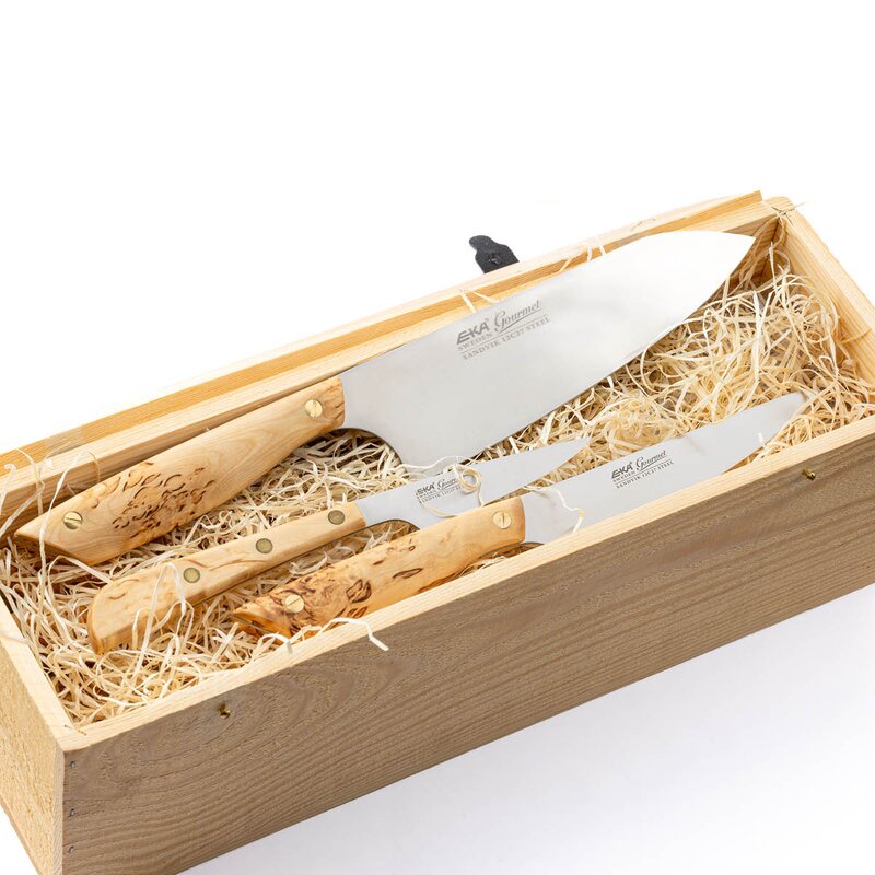 Gourmet knivsett 8 deler tre