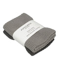 Solid kjøkkenklut strikket 26x26 cm 2 stk gray