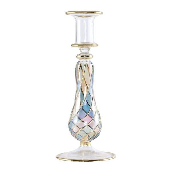 Harlekin lysestake 20 cm multi