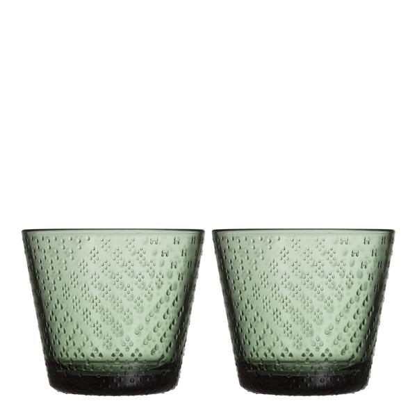 Tundra glass 29 cl 2 stk furugrønn