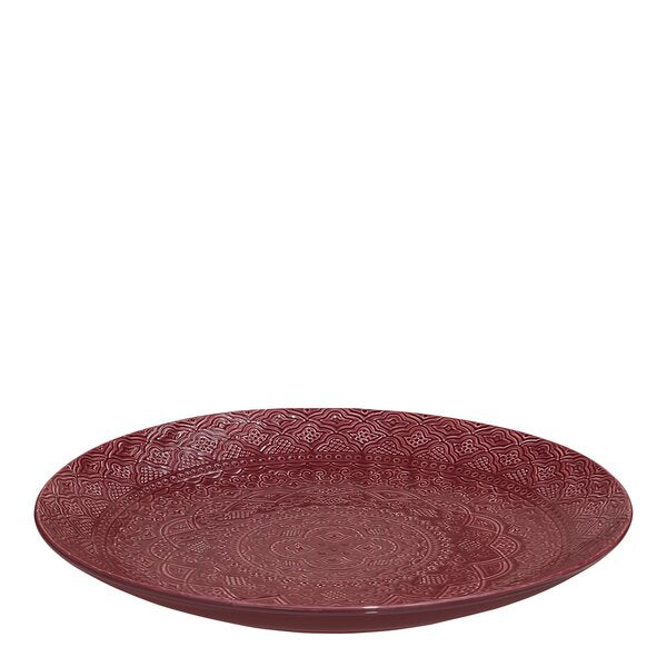 Orient fruktfat 35 cm vinrød